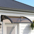 Instahut Window Awning Drainage 0.6mx0.6m Outdoor Brown | Home & Garden > Shading > Awnings