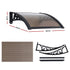 Instahut Window Awning Drainage 0.6mx0.6m Outdoor Brown | Home & Garden > Shading > Awnings