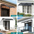 Instahut Window Awning Drainage 0.6mx0.6m Outdoor Grey | Home & Garden > Shading > Awnings