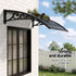 Instahut Window Awning Drainage 0.6mx0.6m Outdoor Grey | Home & Garden > Shading > Awnings