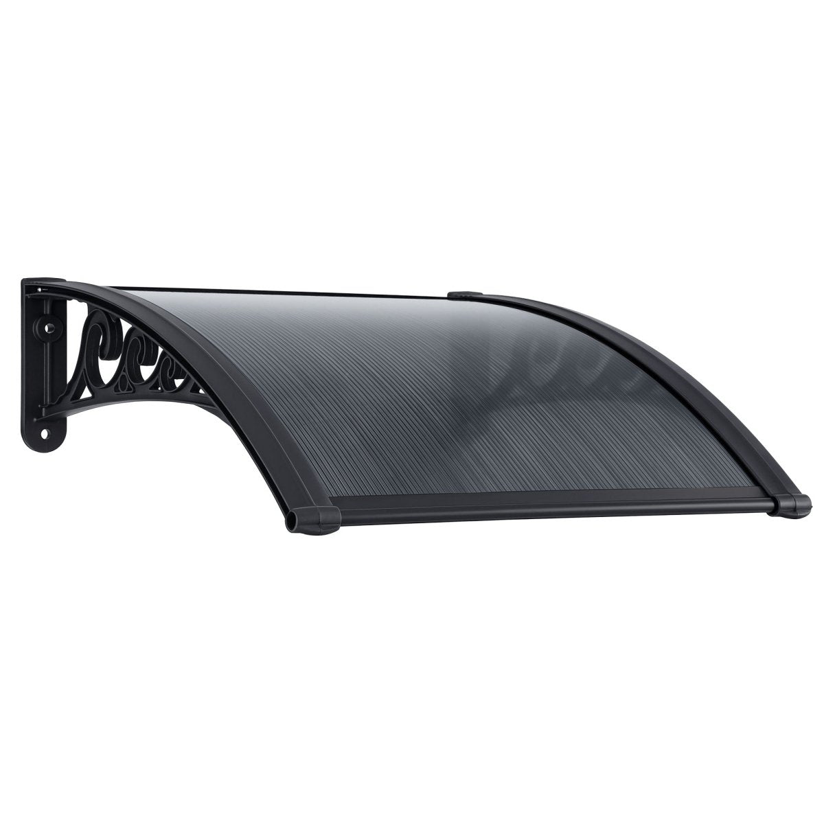 Instahut Window Awning Drainage 0.6mx0.6m Outdoor Grey | Home & Garden > Shading > Awnings