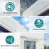 Instahut Window Door Awning 0.4mx1m Transparent | Home & Garden > Shading > Awnings