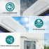 Instahut Window Door Awning 0.4mx1m Transparent | Home & Garden > Shading > Awnings