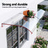 Instahut Window Door Awning 0.4mx2m Transparent | Home & Garden > Shading > Awnings