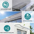 Instahut Window Door Awning 0.4mx2m Transparent | Home & Garden > Shading > Awnings