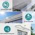Instahut Window Door Awning 0.4mx2m Transparent | Home & Garden > Shading > Awnings