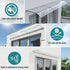 Instahut Window Door Awning 0.4mx3m Transparent | Home & Garden > Shading > Awnings