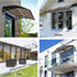 Instahut Window Door Awning 0.8mx1m Brown | Outdoorium