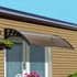 Instahut Window Door Awning 0.8mx1m Brown | Home & Garden > Shading > Awnings