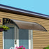 Instahut Window Door Awning 0.8mx1m Brown | Outdoorium