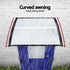 Instahut Window Door Awning 0.8mx1m Transparent | Outdoorium