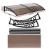 Instahut Window Door Awning 0.8mx2m Brown | Outdoorium