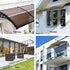 Instahut Window Door Awning 0.8mx2m Brown | Home & Garden > Shading > Awnings