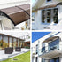 Instahut Window Door Awning 0.8mx2m Brown | Outdoorium