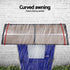Instahut Window Door Awning 0.8mx2m Brown | Home & Garden > Shading > Awnings