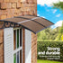 Instahut Window Door Awning 0.8mx2m Brown | Outdoorium