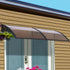 Instahut Window Door Awning 0.8mx2m Brown | Outdoorium