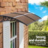 Instahut Window Door Awning 0.8mx2m Brown | Home & Garden > Shading > Awnings