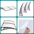 Instahut Window Door Awning 0.8mx2m Transparent | Home & Garden > Shading > Awnings