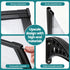 Instahut Window Door Awning 0.8mx2m Transparent | Home & Garden > Shading > Awnings