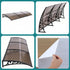 Instahut Window Door Awning 0.8mx3m Brown | Home & Garden > Shading > Awnings