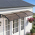Instahut Window Door Awning 0.8mx3m Brown | Home & Garden > Shading > Awnings