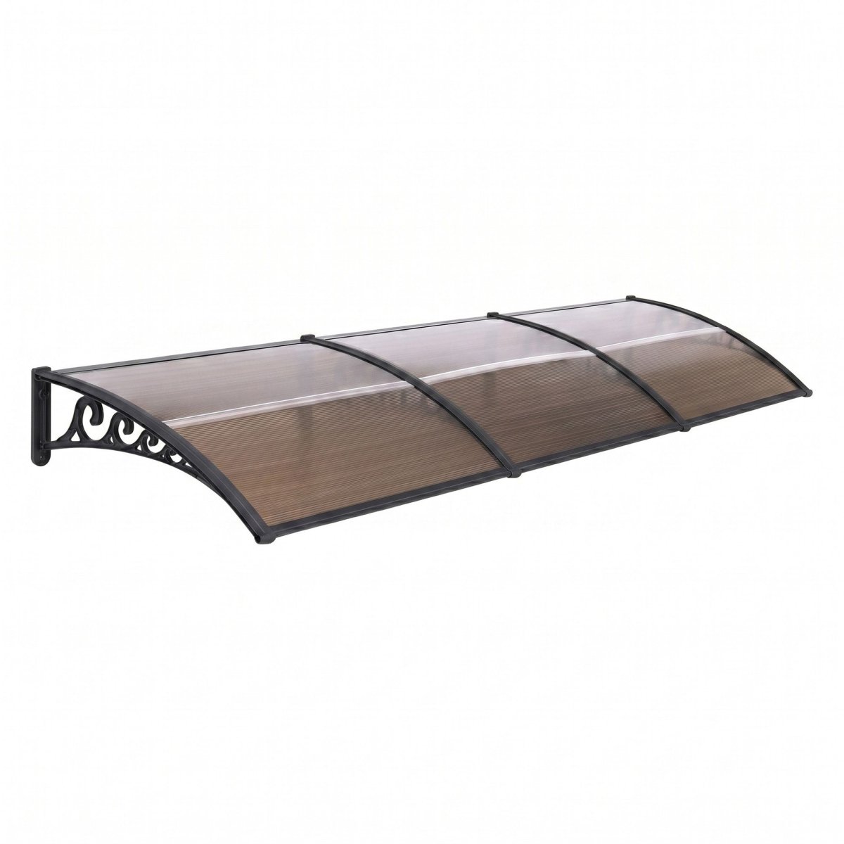 Instahut Window Door Awning 0.8mx3m Brown | Home & Garden > Shading > Awnings