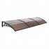 Instahut Window Door Awning 0.8mx3m Brown | Home & Garden > Shading > Awnings