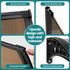 Instahut Window Door Awning 0.8mx3m Brown | Home & Garden > Shading > Awnings