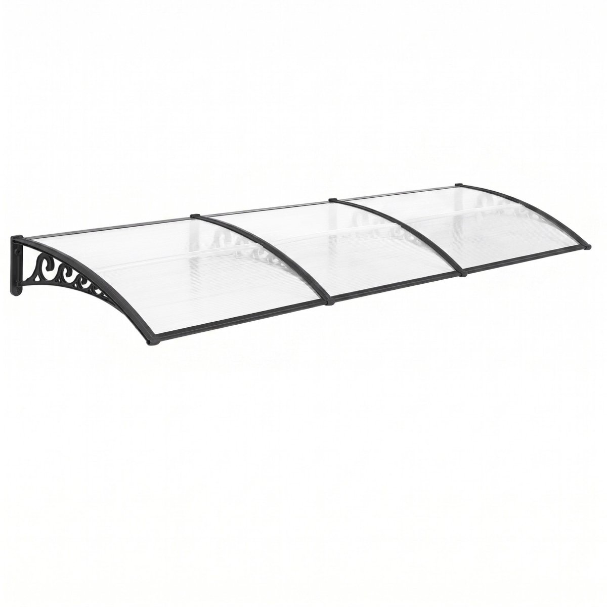 Instahut Window Door Awning 0.8mx3m Transparent | Home & Garden > Shading > Awnings
