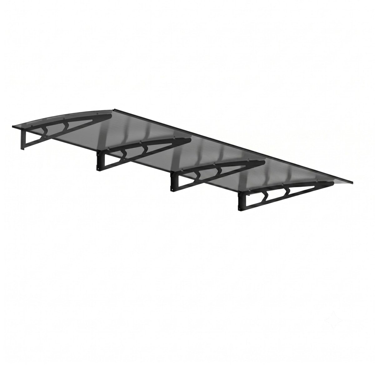 Instahut Window Door Awning Canopy 1m x 3m Grey Solid Sheet Metal Frame | Home & Garden > Shading > Awnings