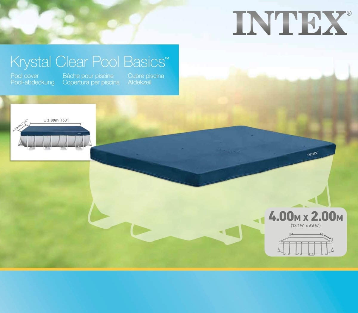 Intex Frame Pool Cover 457cm 28037 | Outdoorium