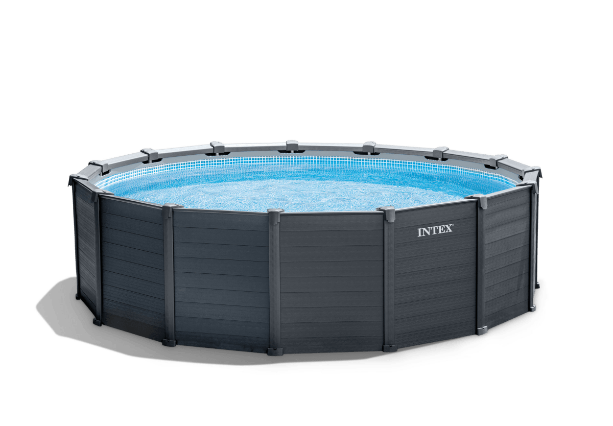 Intex Intex Graphite Grey Panel Pool 4.78 x 1.24M 26384 | Outdoorium