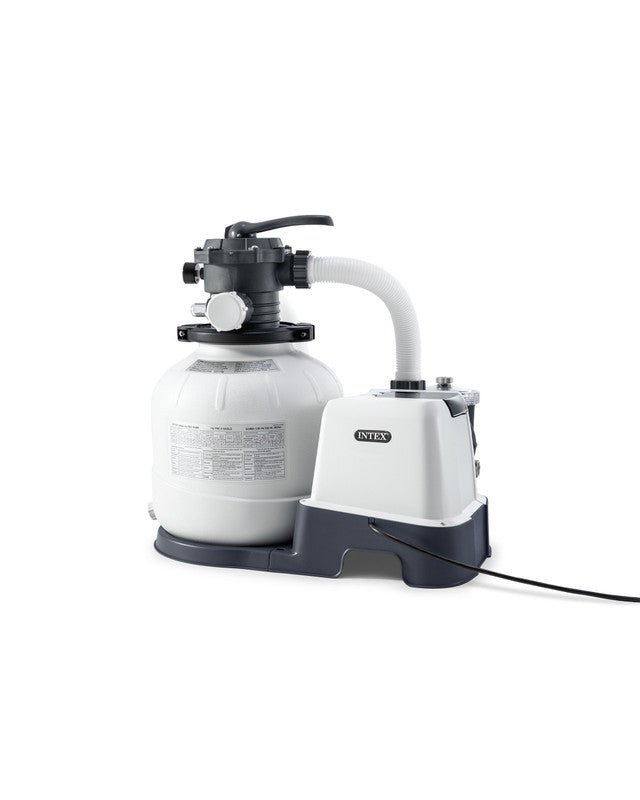 Intex Krystal Clear Sand Filter Pump and Saltwater Pool Chlorine System - 26676 | Outdoorium