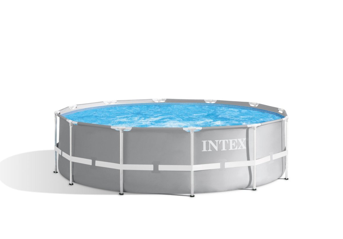 Intex PRISM Premium 12' Metal Frame Pool Outdoor Above Ground 366cm x 99cm - 26716 | Outdoorium
