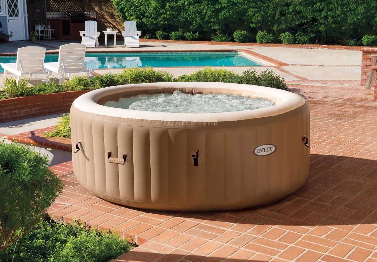 Intex PureSpa Bubble Massage 4 Person Spa 28426 | Outdoorium