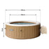 Intex PureSpa Bubble Massage Inflatable Hot Tub - 6 - Person | Outdoorium