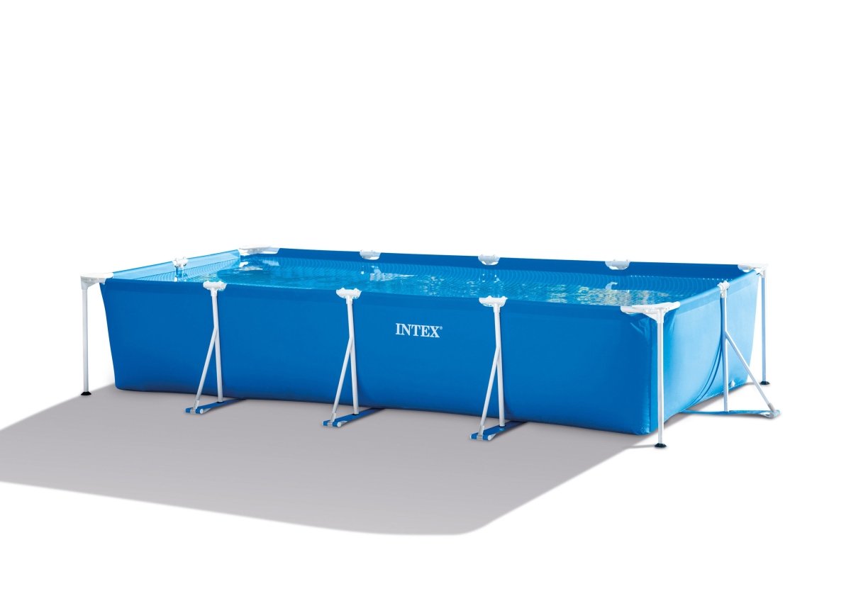 Intex Rectangular Frame Pool 4.5m X 2.2m X 0.84m with Filter/Pump 28274 | Outdoorium