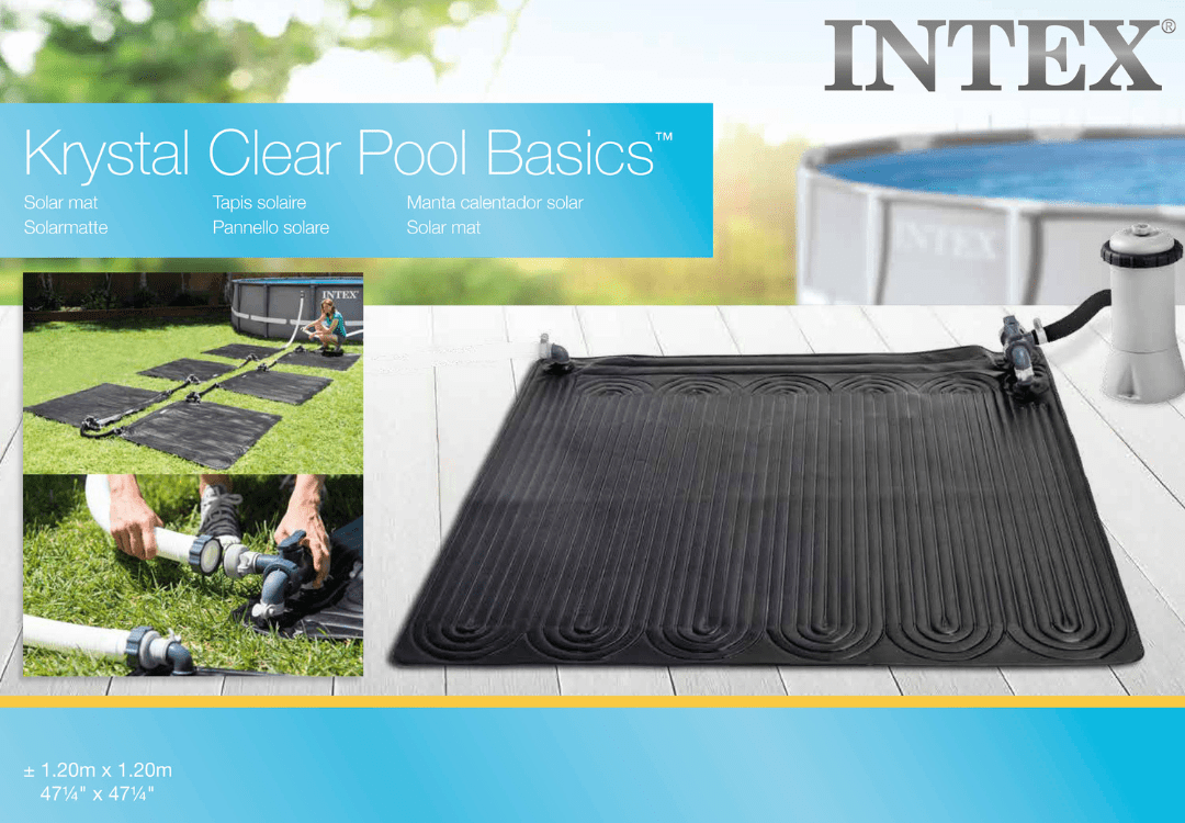 Intex Solar Heating Pool Mat for Above Ground Pools 28685 | Outdoorium