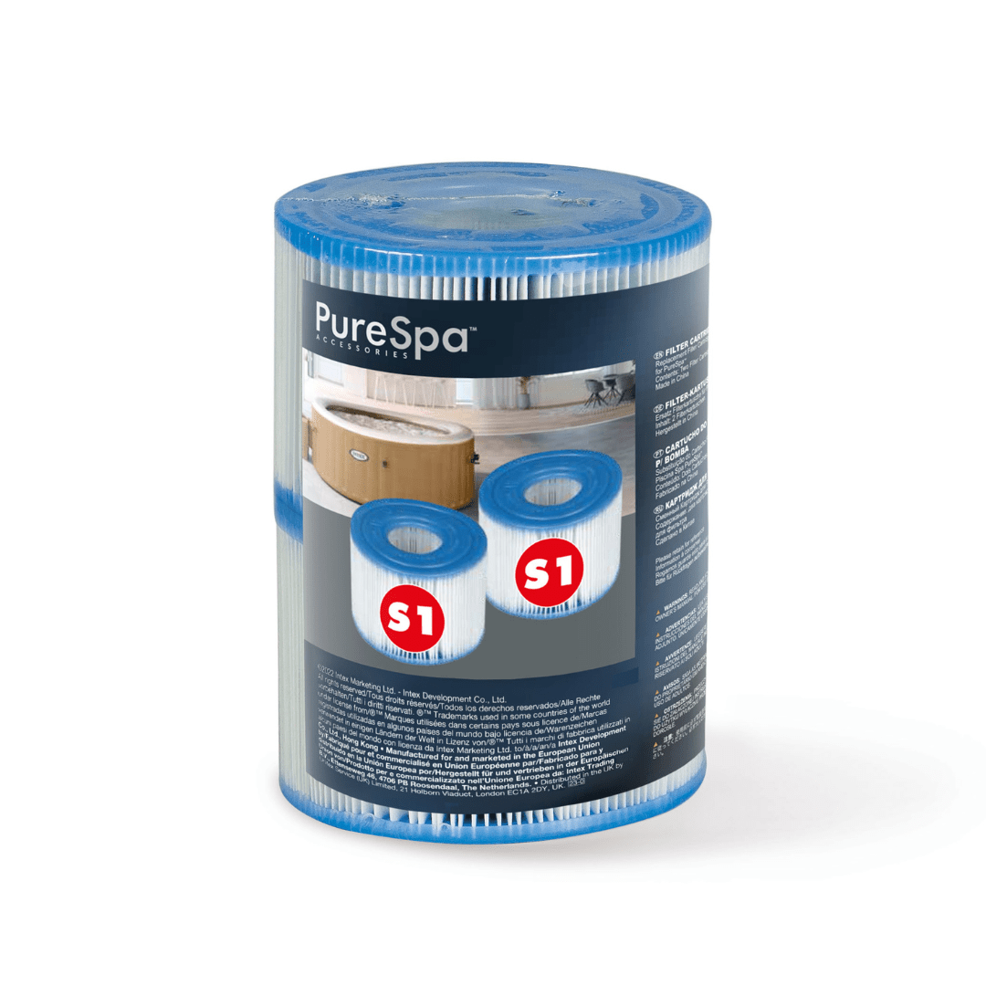 Intex Spa S1 Replacement Filter Cartridges 2 Pack 29001 | Outdoorium