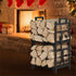 Iron Log Holder Indoor Heavy Duty Firewood Rack 180kg | Outdoorium