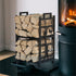 Iron Log Holder Indoor Heavy Duty Firewood Rack 180kg | Outdoorium