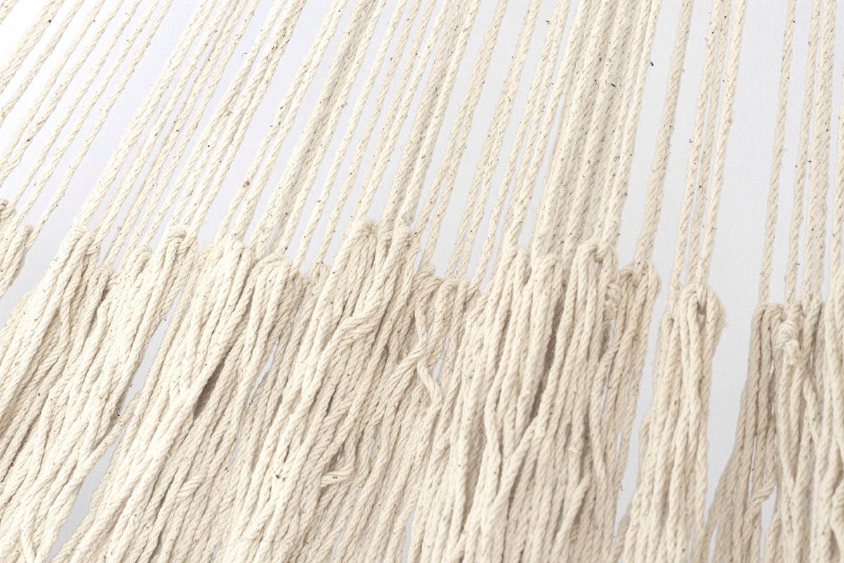 Ivory Cascade, hand woven rope Authentic Mexican Hammock | Outdoorium