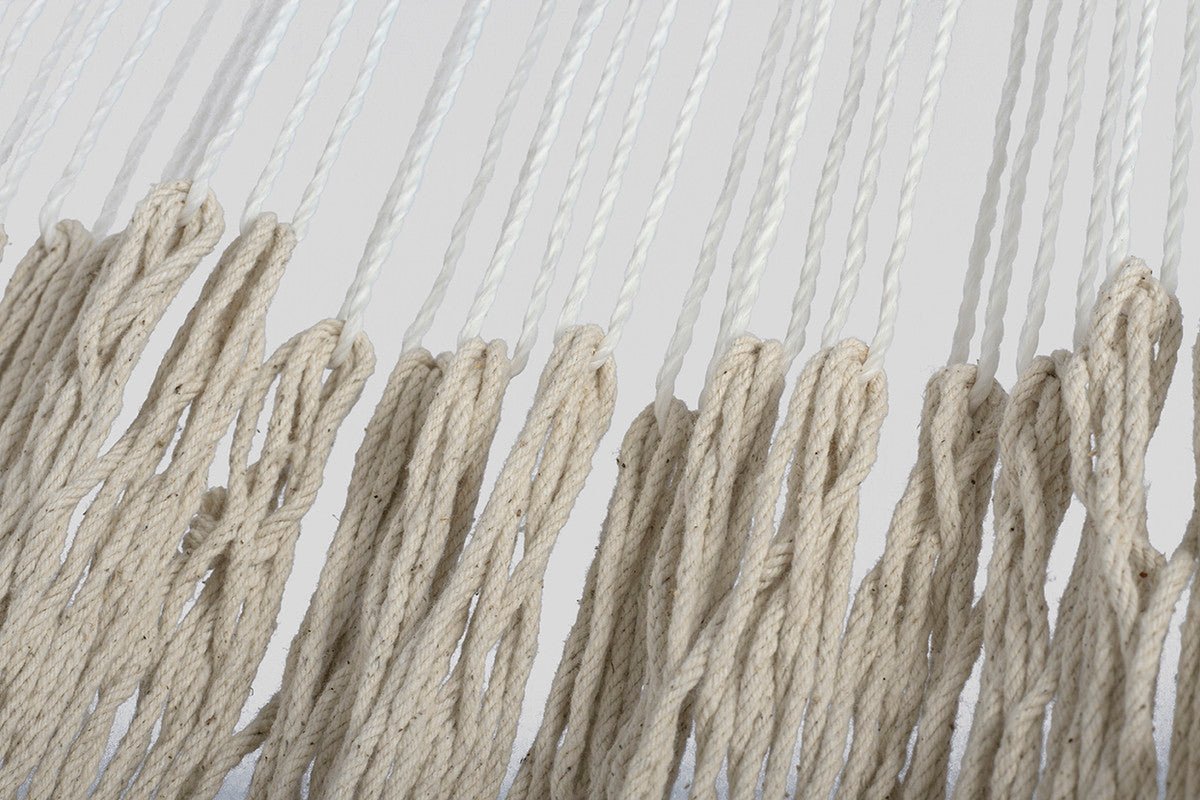Ivory Cascade, hand woven rope Authentic Mexican Hammock | Outdoorium