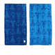 Jacquard Velour Reversible Beach Towel Blue Lobster Anchor | Outdoorium