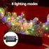 20M Christmas Lights Ribbon Fairy Light 200 LED Colored Jingle Jollys - Outdoorium