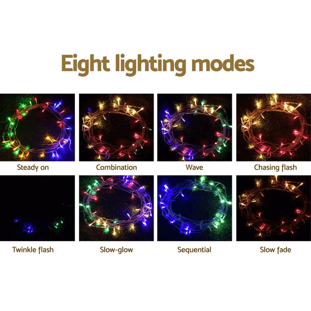 Jingle Jollys 32M Christmas Lights Icicle String Light 960 LED Multi - coloured - Outdoorium