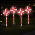 4 PCS Christmas Lights Path Ground Light Garden Decoration 112 LED Jingle Jollys | Outdoorium