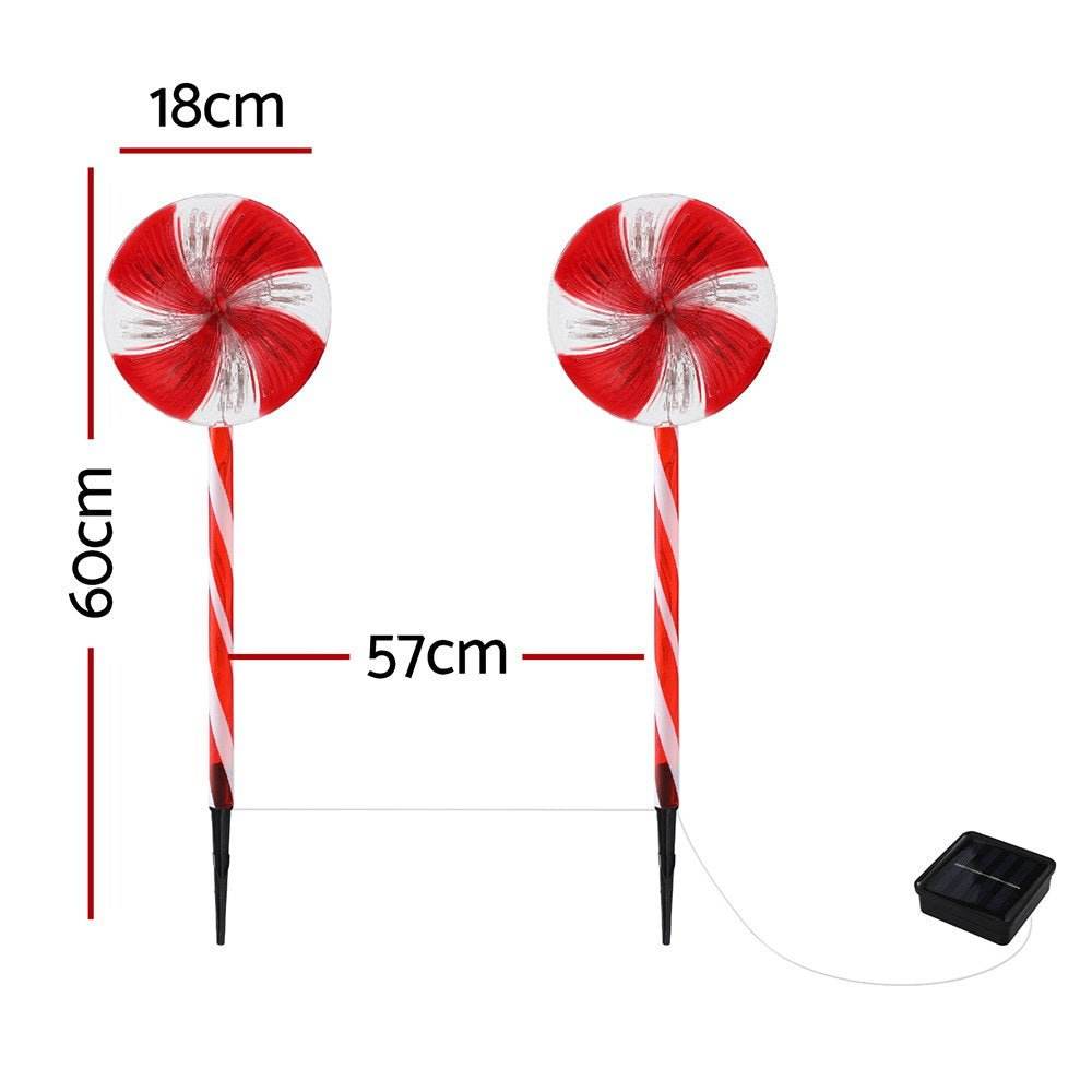 4 PCS Christmas Lights Path Ground Light Garden Decoration 112 LED Jingle Jollys | Outdoorium
