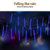 288 LED 7M Christmas Lights Icicle Light Falling Metor Jingle Jollys | Outdoorium